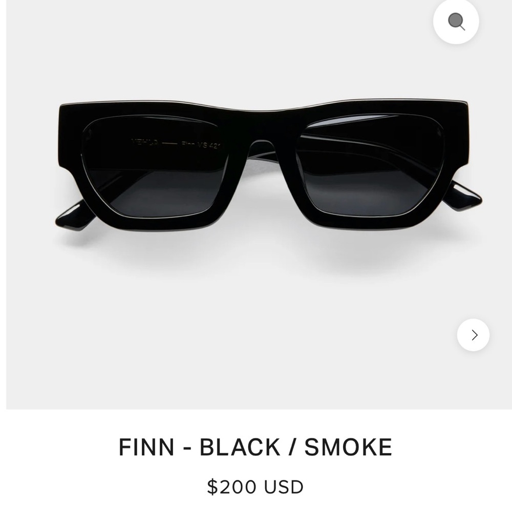 Brand New Vehla “Finn” Sunglasses in Black